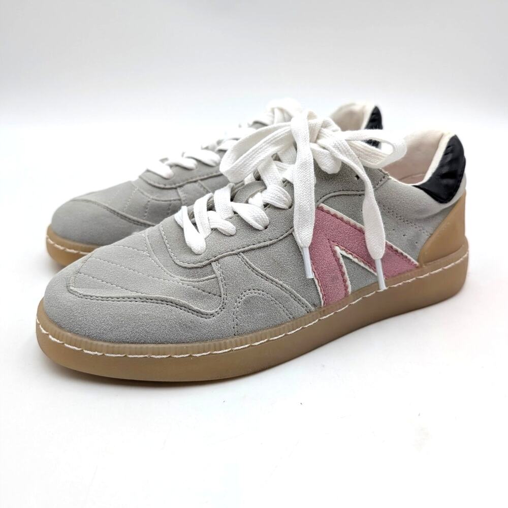 MIA Vesta Lace-Up Fashion Sneakers Shoes Women's Grey/Pink Size US6M EU36.5